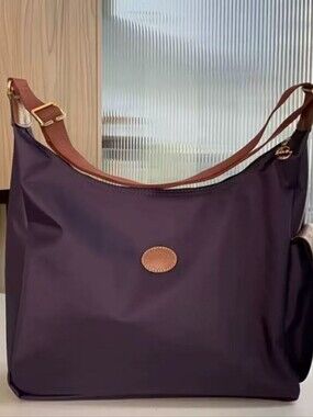 Purple Shoulder Tote Bag by Longchamp